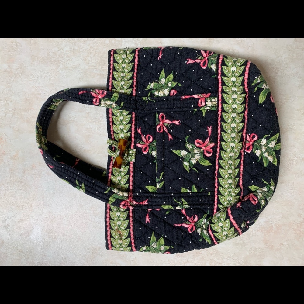 Vera Bradley black and pink purse